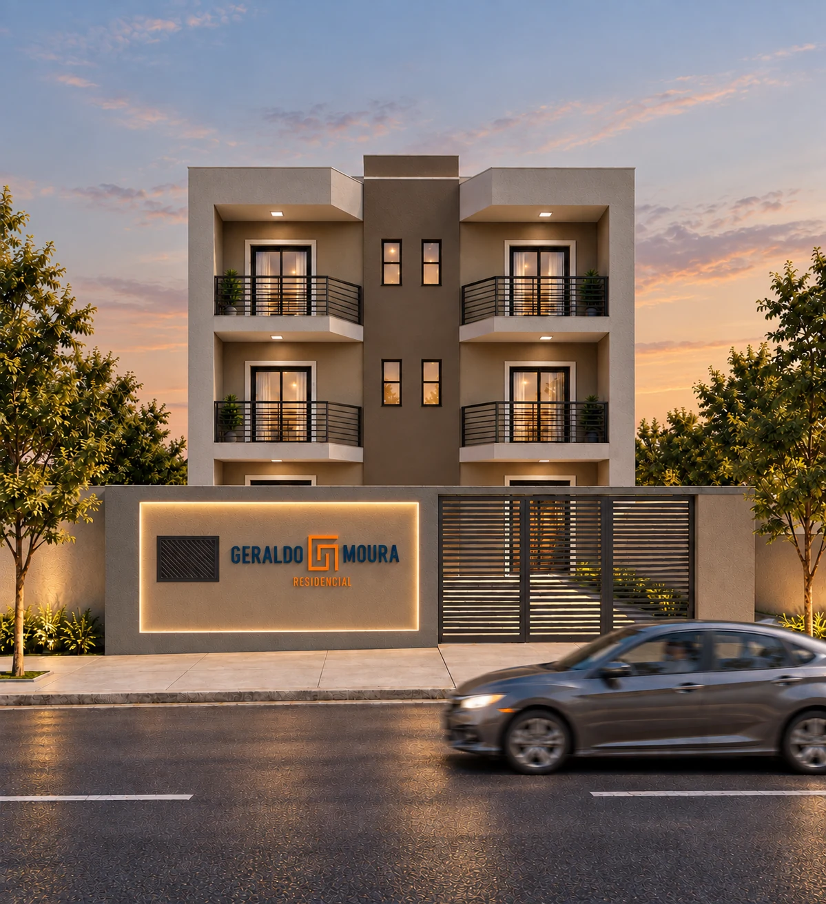 Render do empreendimento Residencial Geraldo Moura